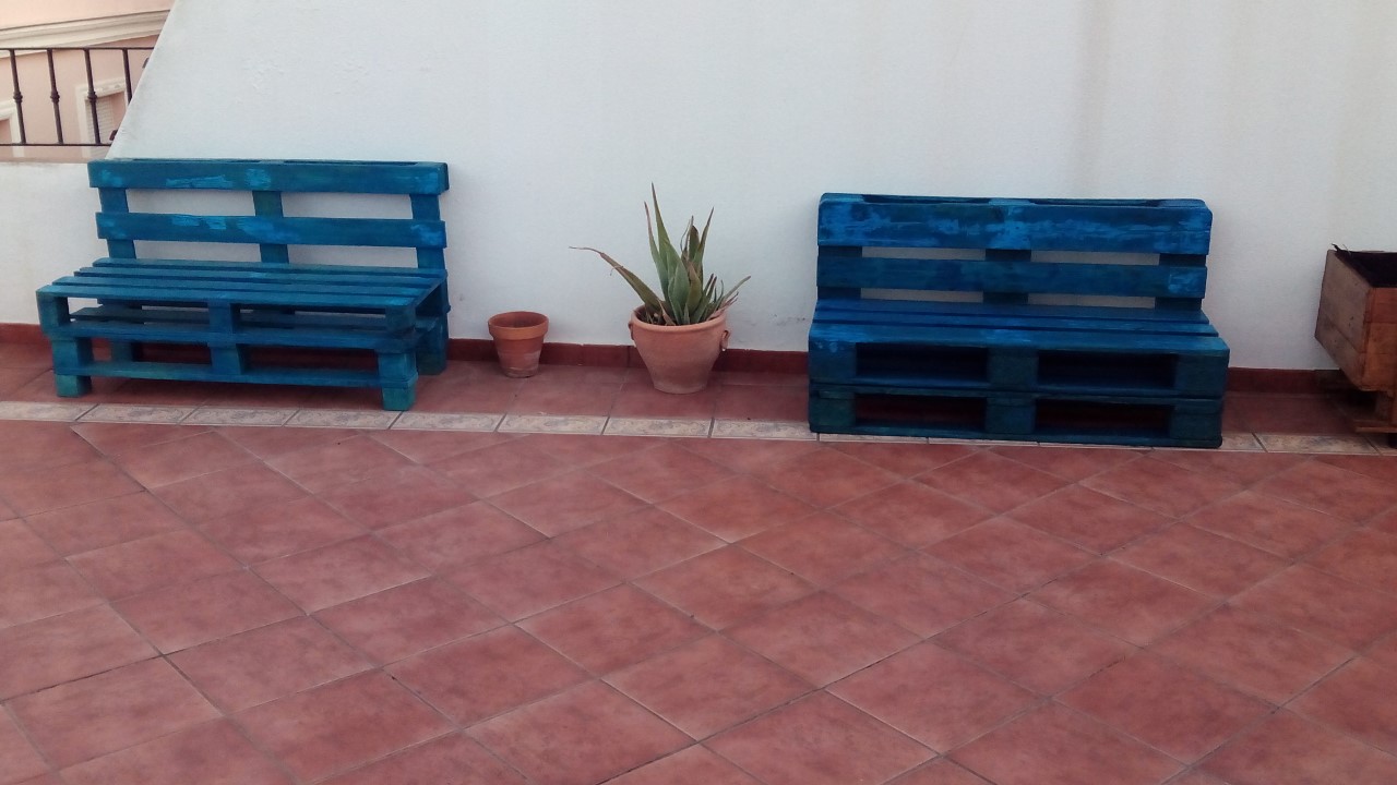 Bancos con palets